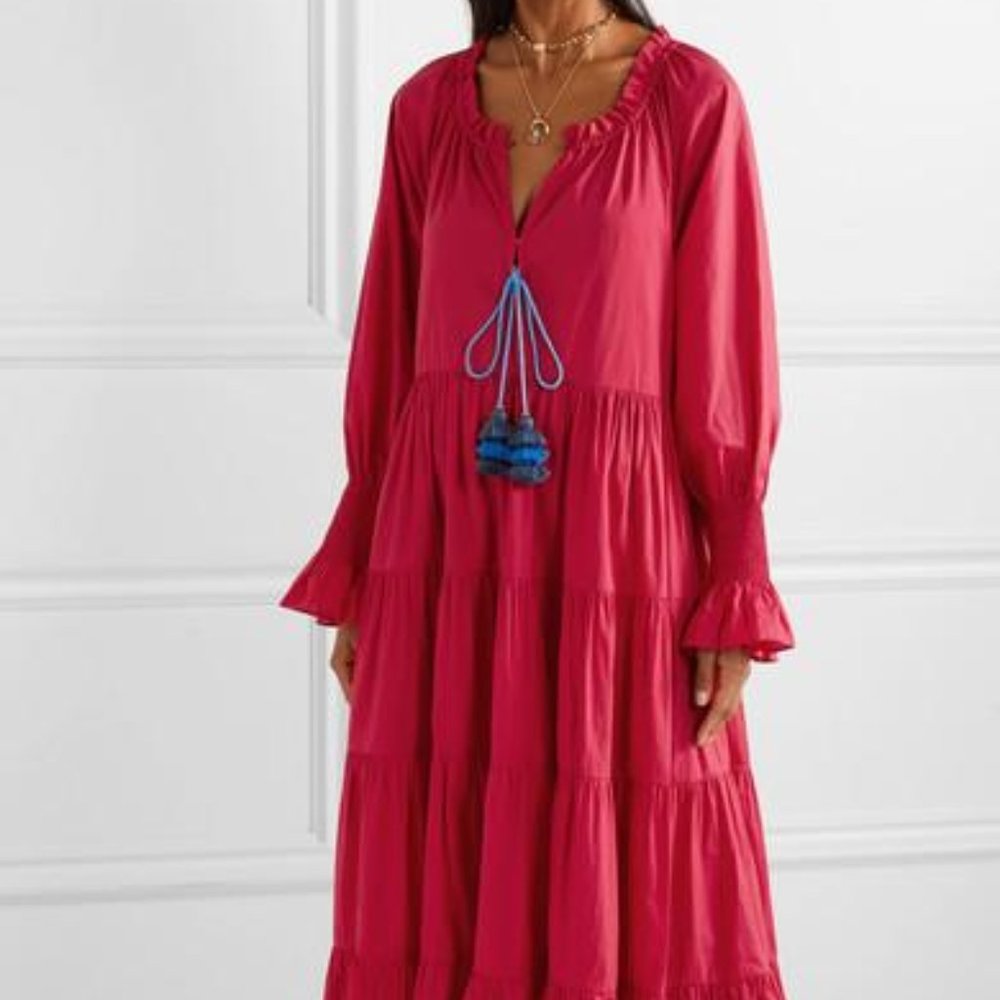 FIGUE Hacienda Red Bella Maxi Dress Sz XS/S